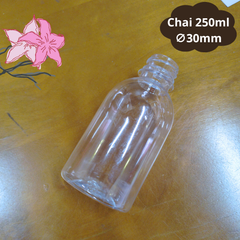 Chai nhựa PET 250ml –  chai đựng trà sữa, nước ép, cà phê mang đi