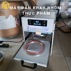 Máy dán khay nhôm đựng thực phẩm