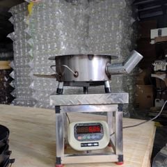 Bếp củi cải tiến Hương Giang siêu bền tròn 40cm nấu -nướng- lẩu có bệ đỡ củi, ống khói, chống đen nồi