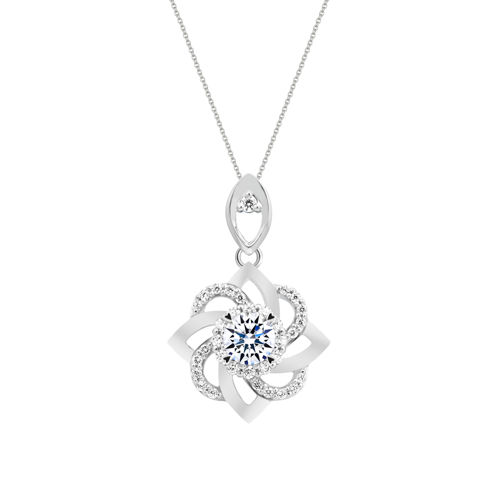 Mặt đính đá CZ vàng 18K Belivere 3C