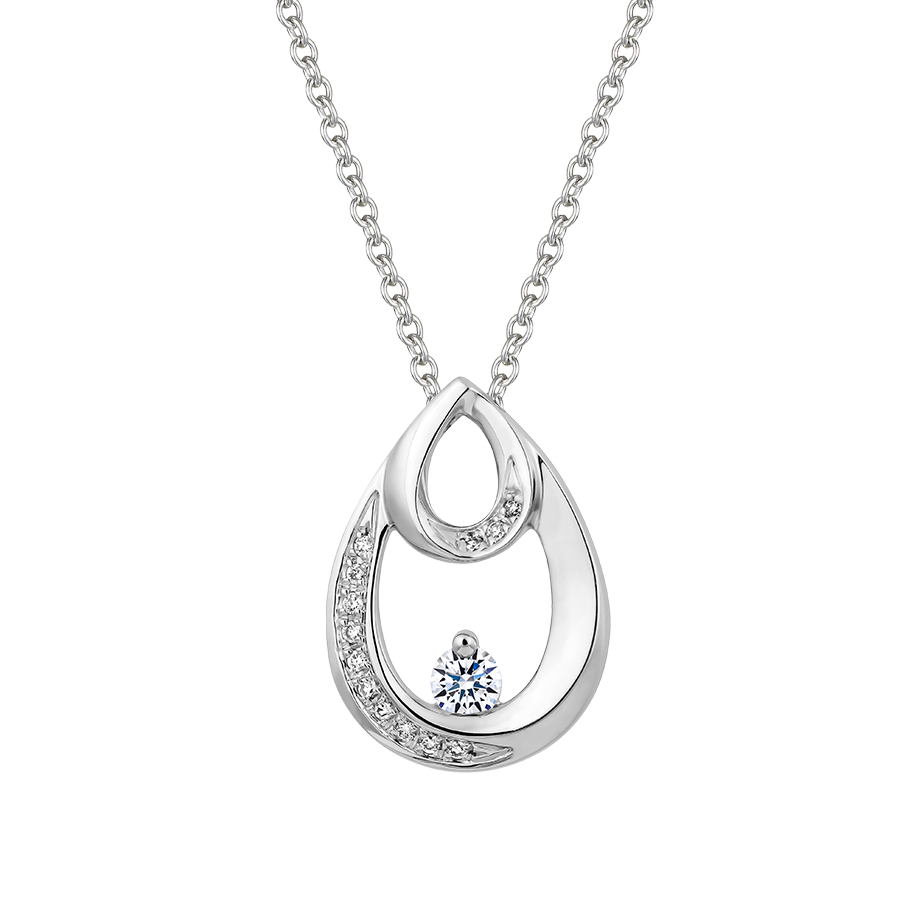 Mặt kim cương vàng 14K Dew N2 5p