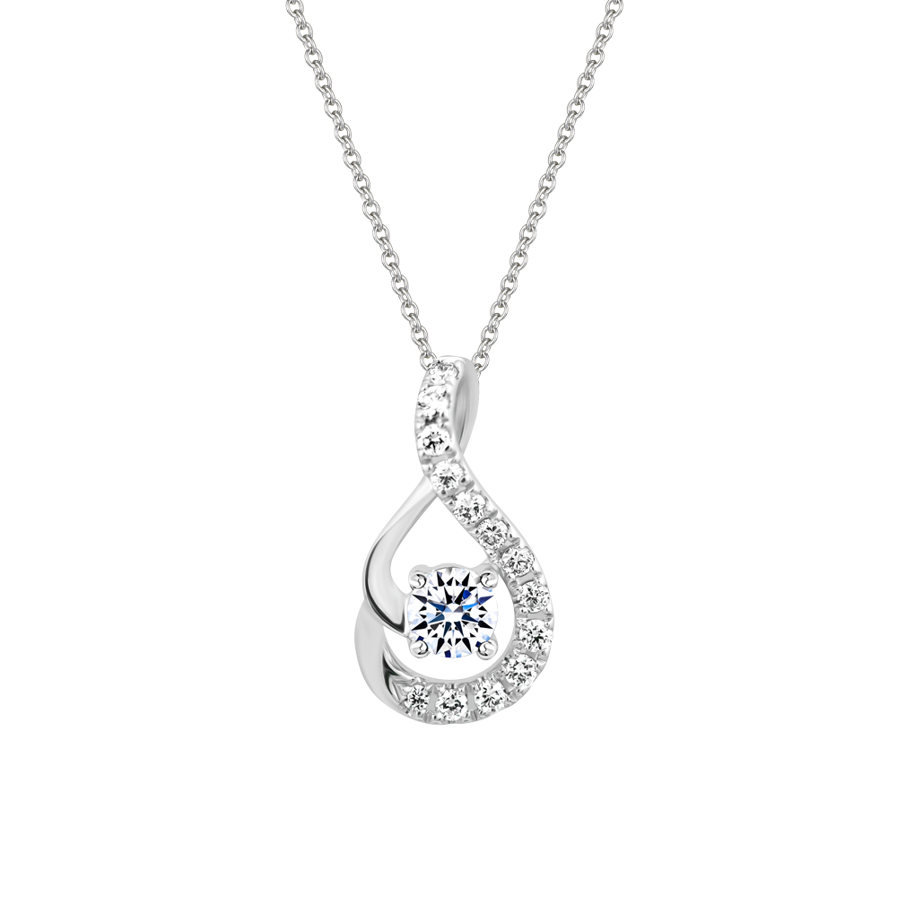 Mặt kim cương viên vàng 14K Diverso N