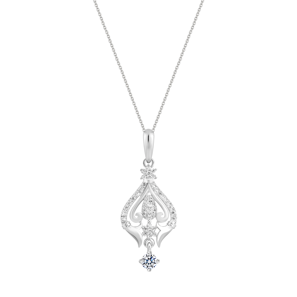 Mặt đính đá CZ vàng 18K Felicia