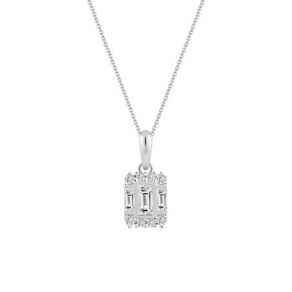 Mặt đính đá CZ vàng 18K Gather