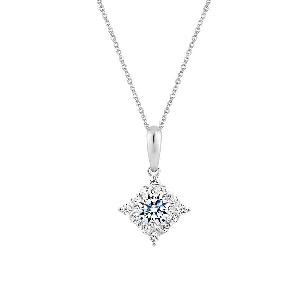 Mặt đính đá CZ vàng 14K Gleeful 2C