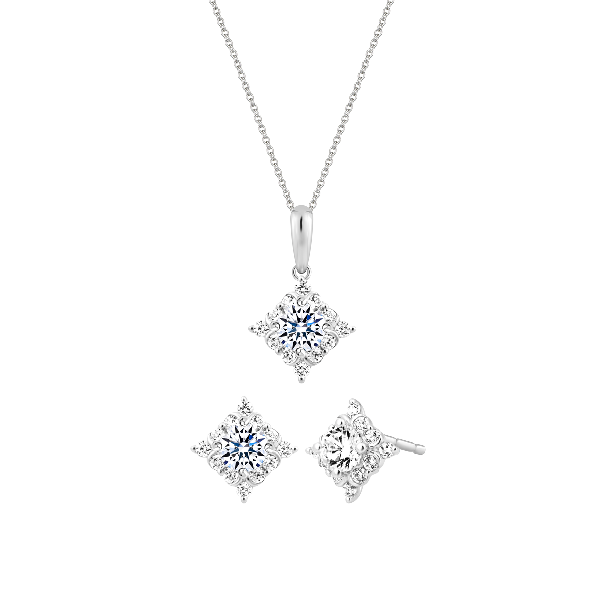 Bộ Trang Sức Gleeful GIA 2C