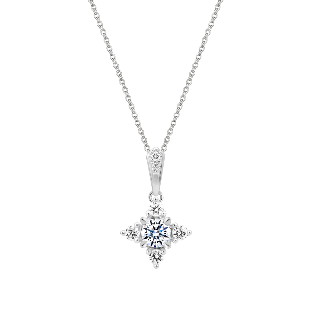 Mặt kim cương vàng 14K Gleenix 10P