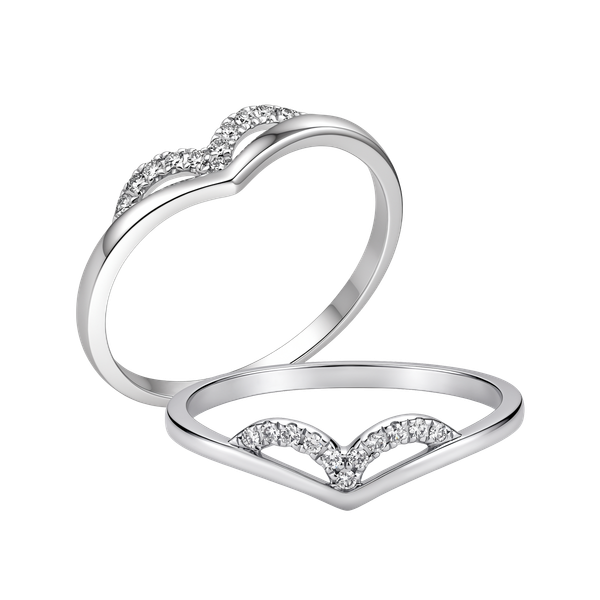 Nhẫn nữ kim cương viên vàng 14K Heron