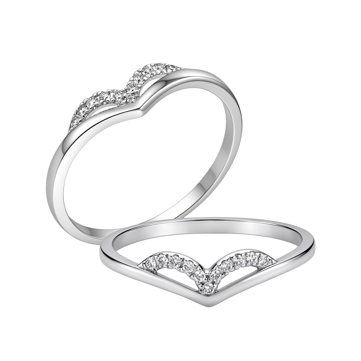 Nhẫn nữ kim cương viên vàng 14K Heron