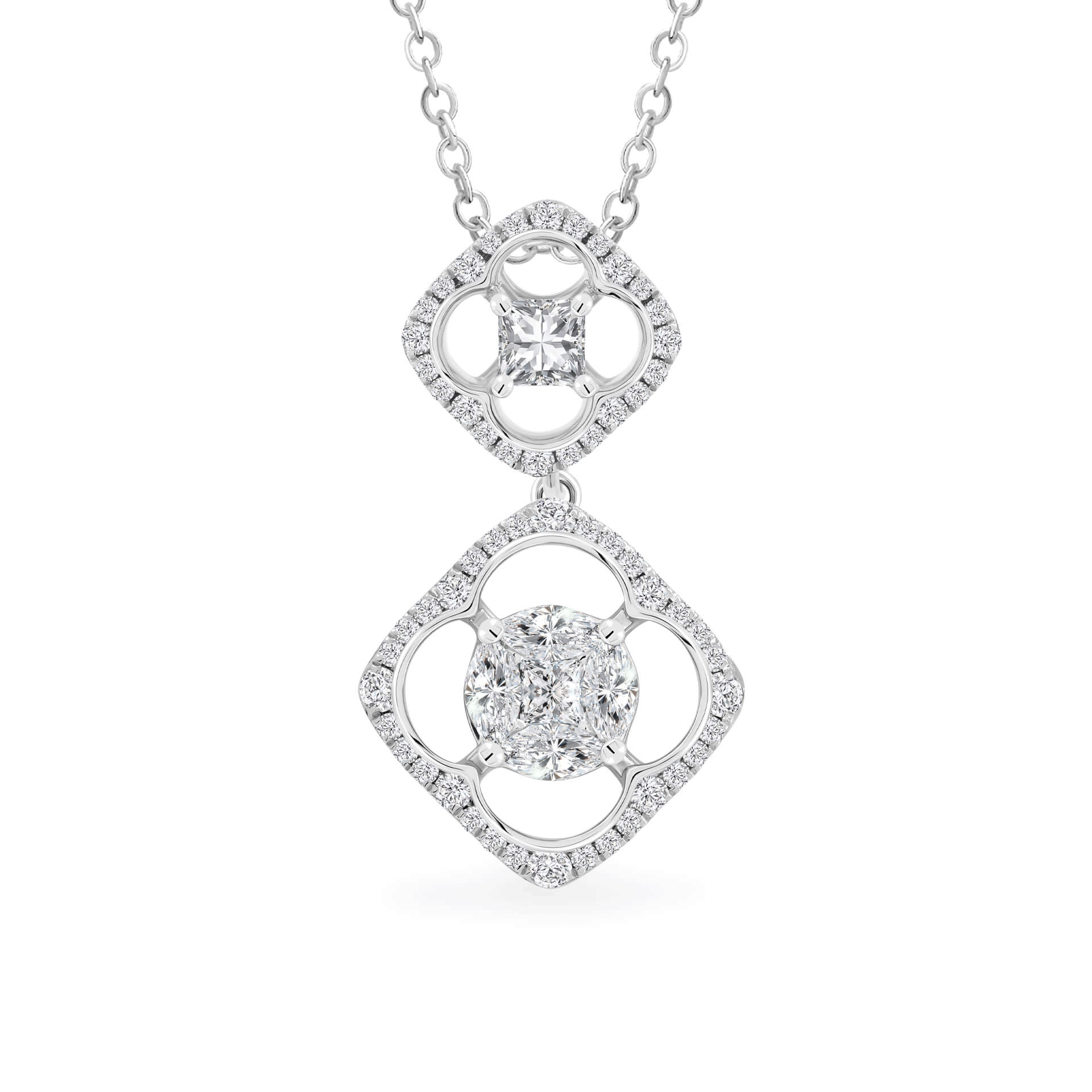 Mặt kim cương viên vàng 14K Jena A068 TD