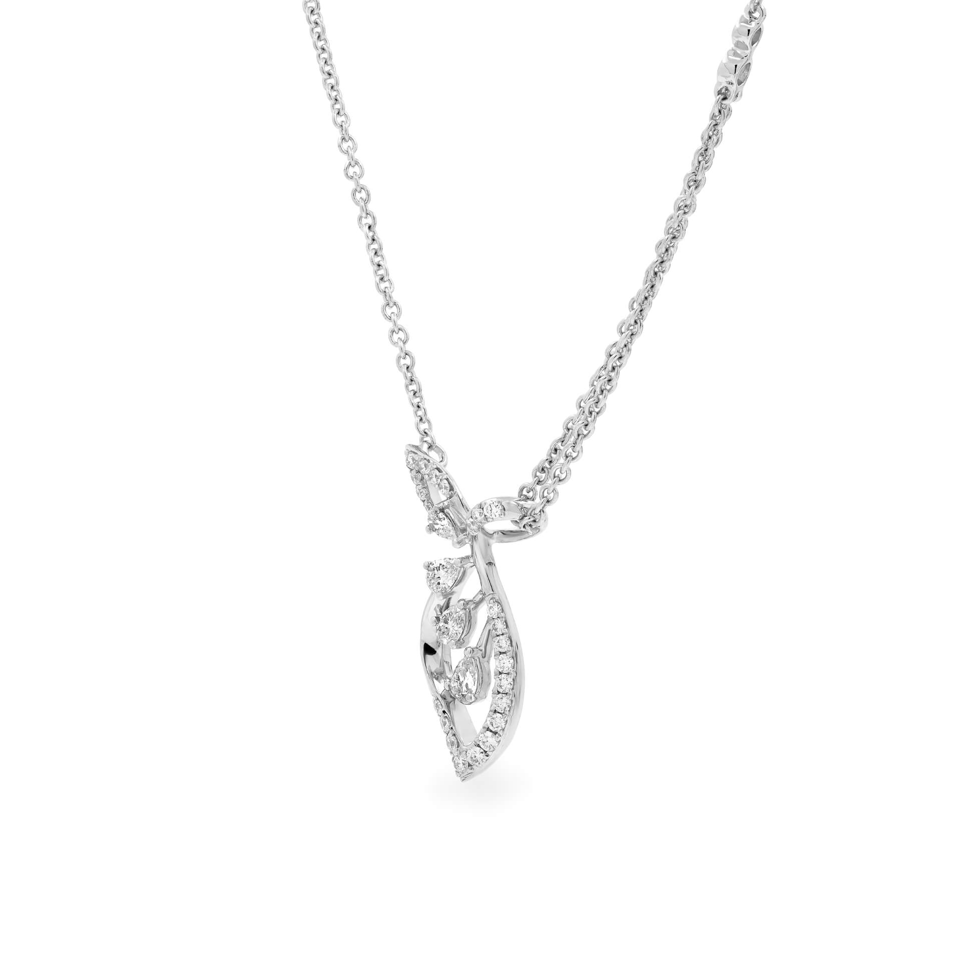 Dây liền mặt kim cương viên vàng 14K Jena A130 TD