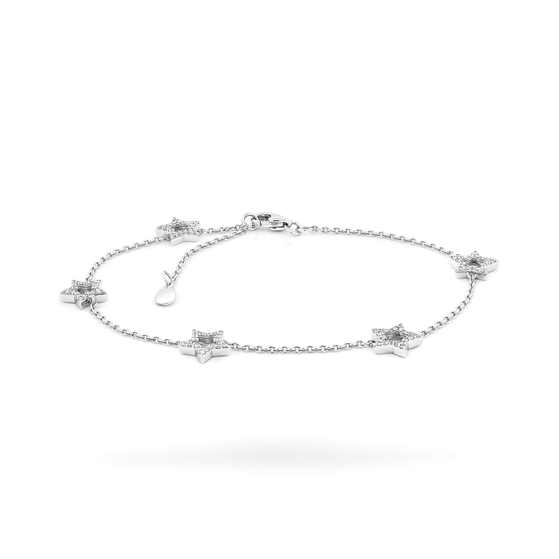 Lắc kim cương viên vàng 14K Jena A136 TD