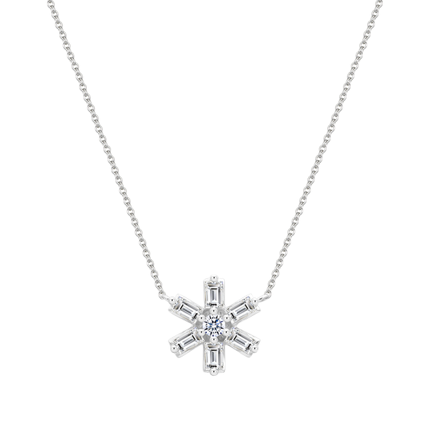 Dây liền mặt kim cương viên vàng 14K Jena A149 TD