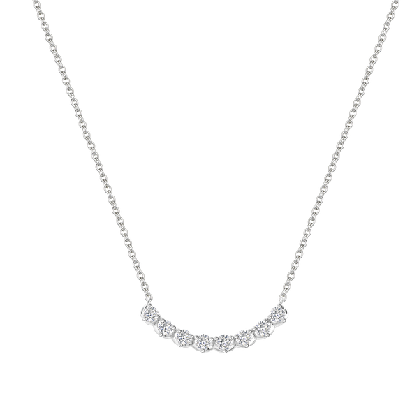 Dây liền mặt kim cương viên vàng 14K Jena A175 TD