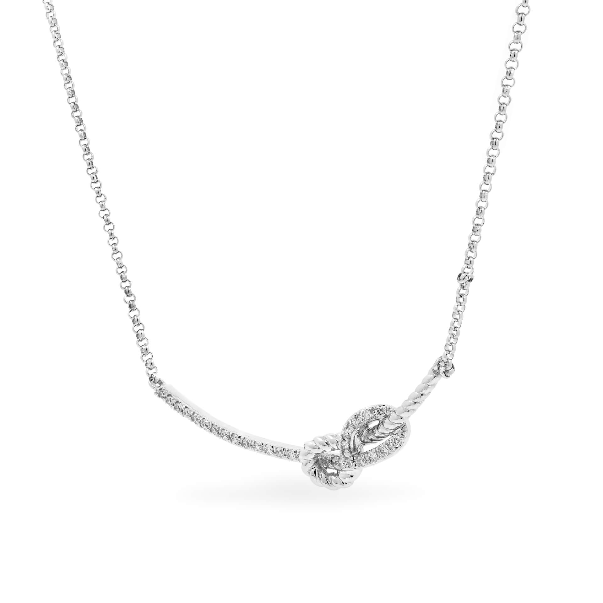 Dây liền mặt kim cương viên vàng 14K Jena A278 TD