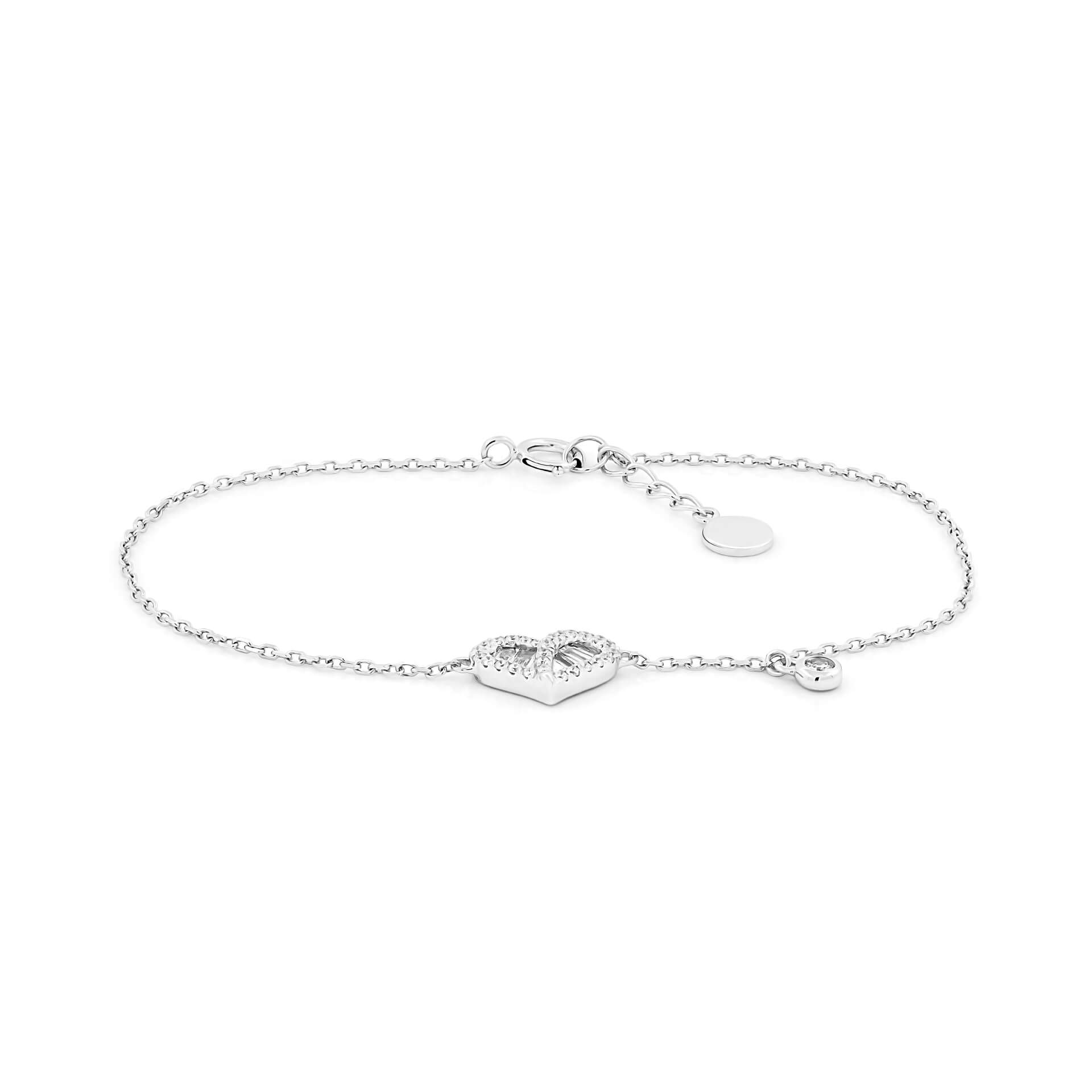 Lắc kim cương viên vàng 14K Jeny A005 TD