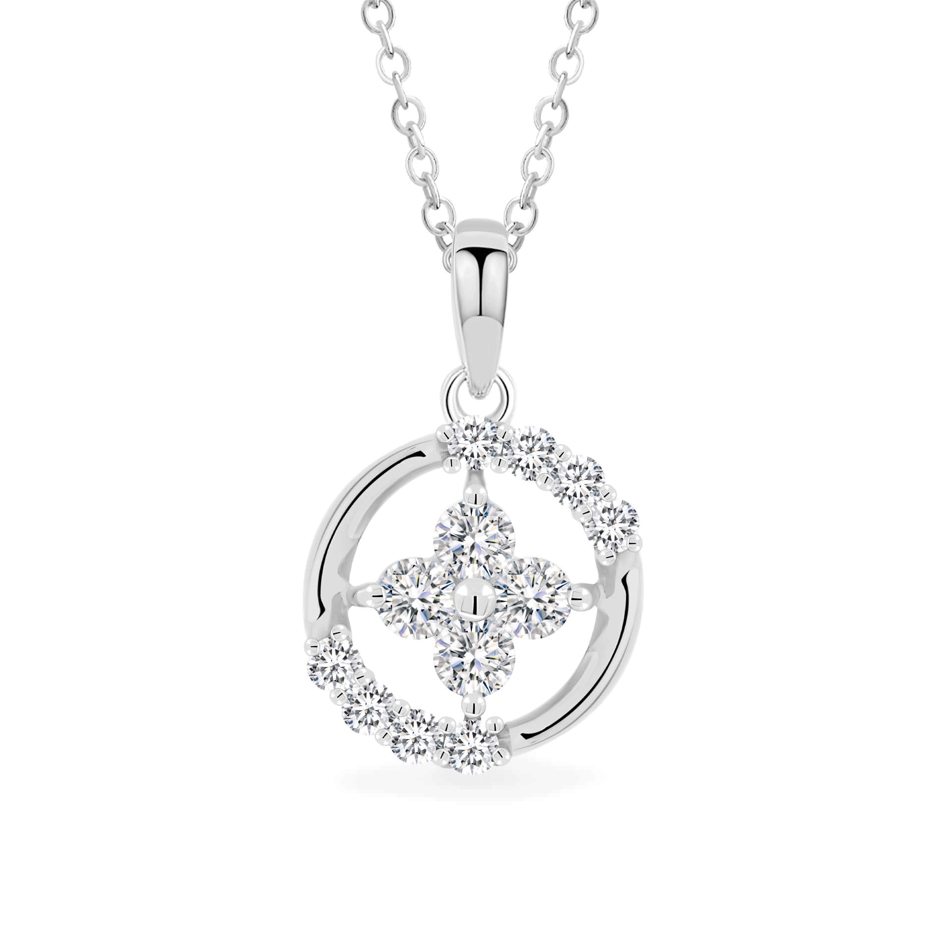 Mặt đính đá CZ vàng 18K Judicious M