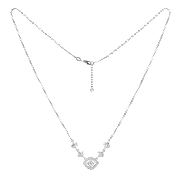 Dây liền mặt đính đá CZ vàng 14K Kusum PR