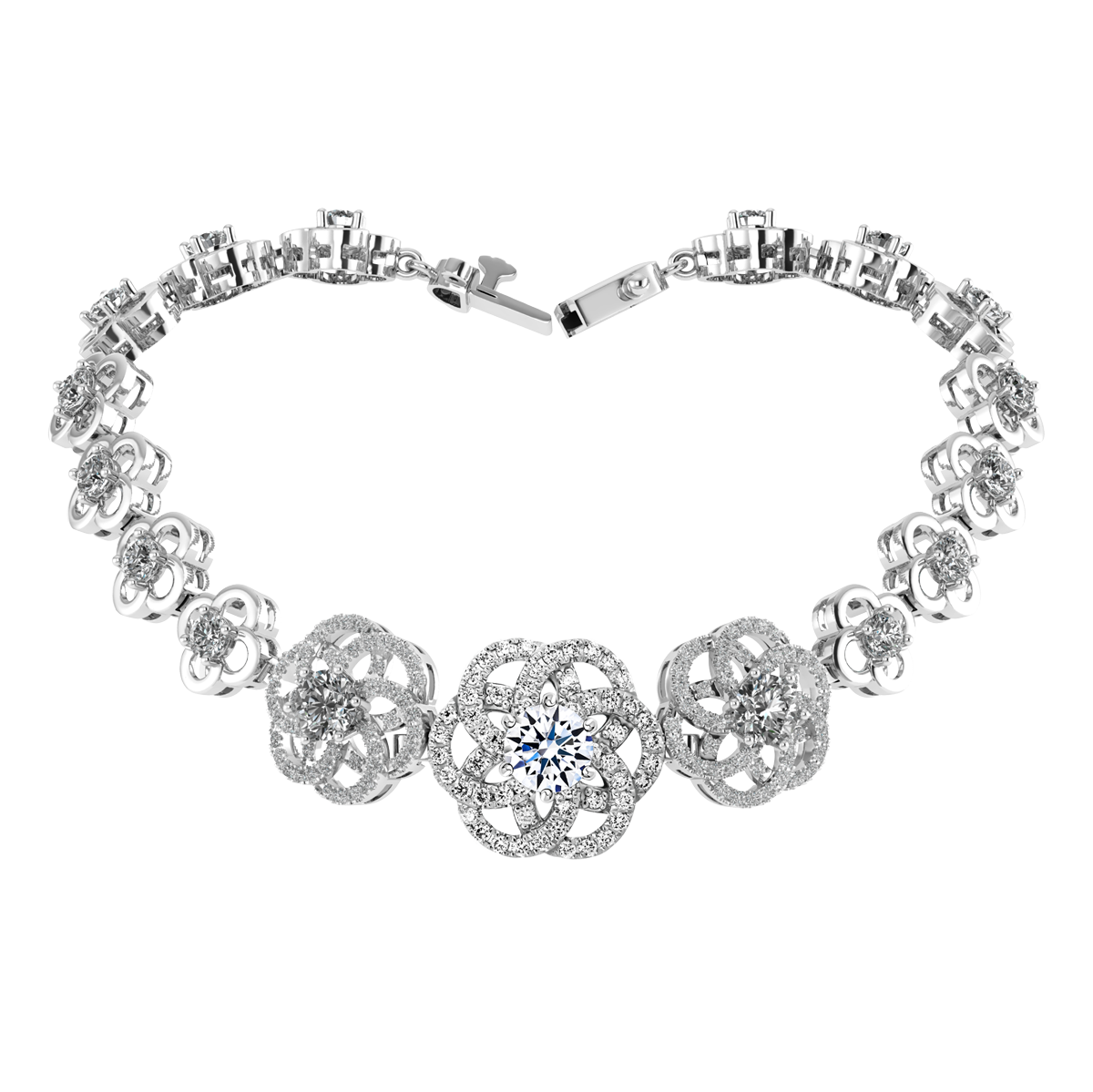 Ổ Lắc kim cương tấm vàng 14K Sincere 5C
