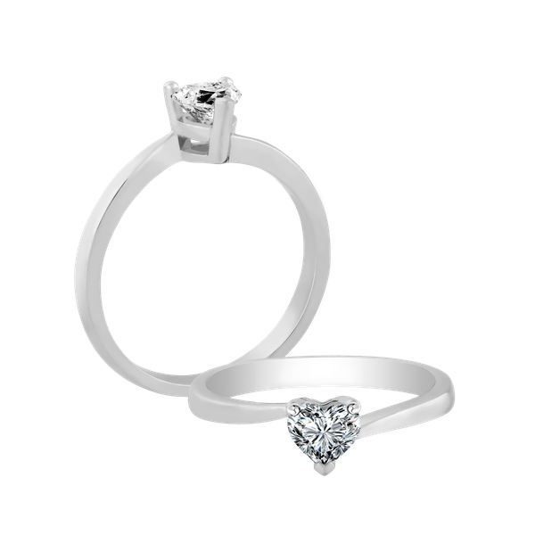 Nhẫn nữ kim cương viên vàng 14K Sincerity HR 2C