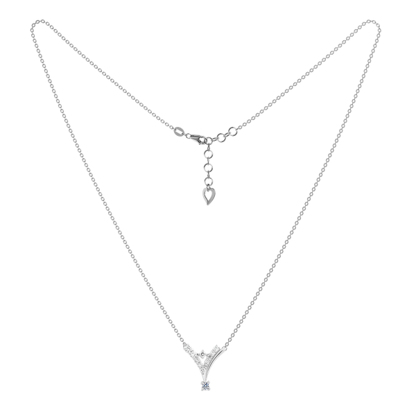 Dây liền mặt kim cương viên vàng 14K Sofia