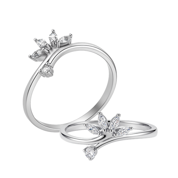 Nhẫn nữ đính đá CZ vàng 10K Sparkful