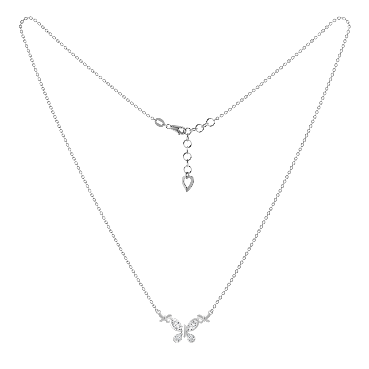 Dây liền mặt đính đá CZ vàng 18K Tendenly