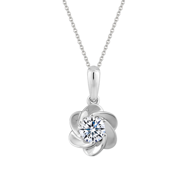 Mặt kim cương 8 Hearts & Arrows vàng 14K Camelia N H&A 2C