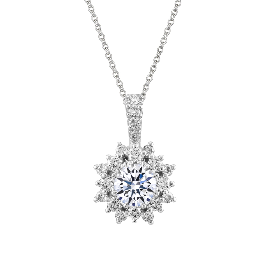 Mặt kim cương tấm vàng 14K Camomile 3C