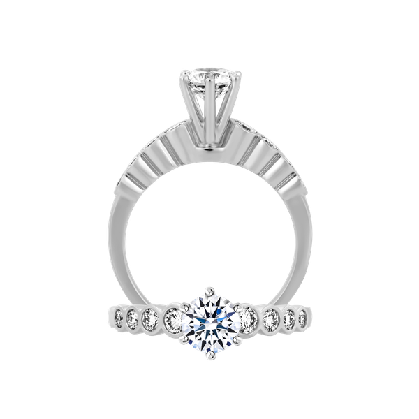 Nhẫn nữ đính đá CZ vàng 14K Galloon N 5C GVRG0261200