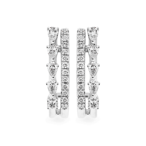 Hoa tai kim cương viên vàng 14K Jena A102 TD