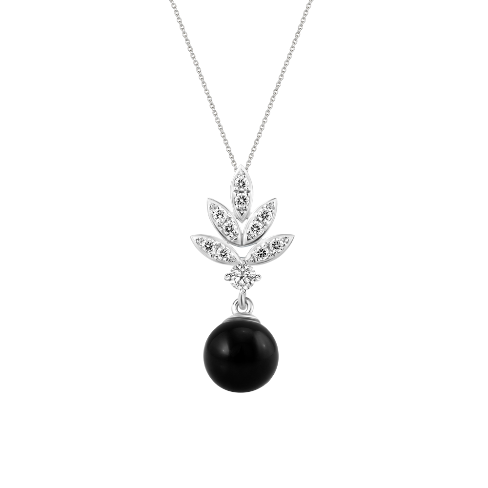 Mặt đính đá Onyx vàng 10K Tasteful N Ony