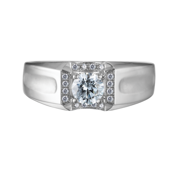 Nhẫn nam kim cương tấm vàng 14K Righteous N 5C W
