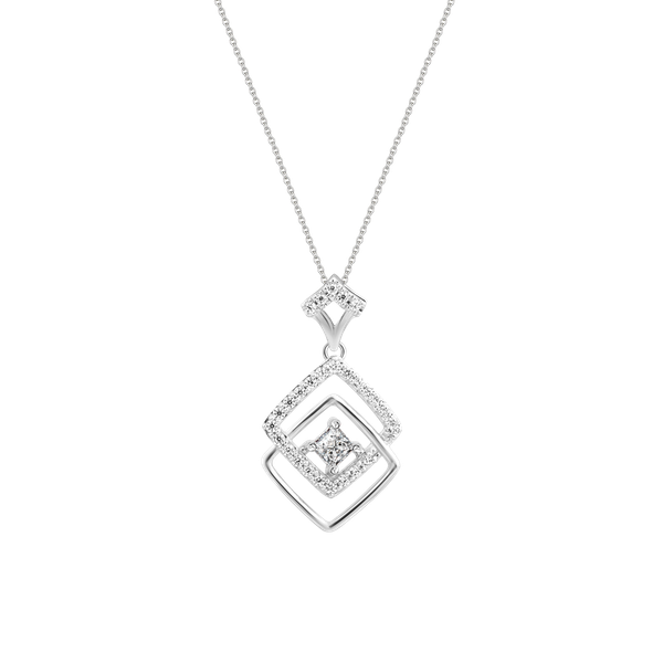 Mặt đính đá CZ vàng 18K Yannie