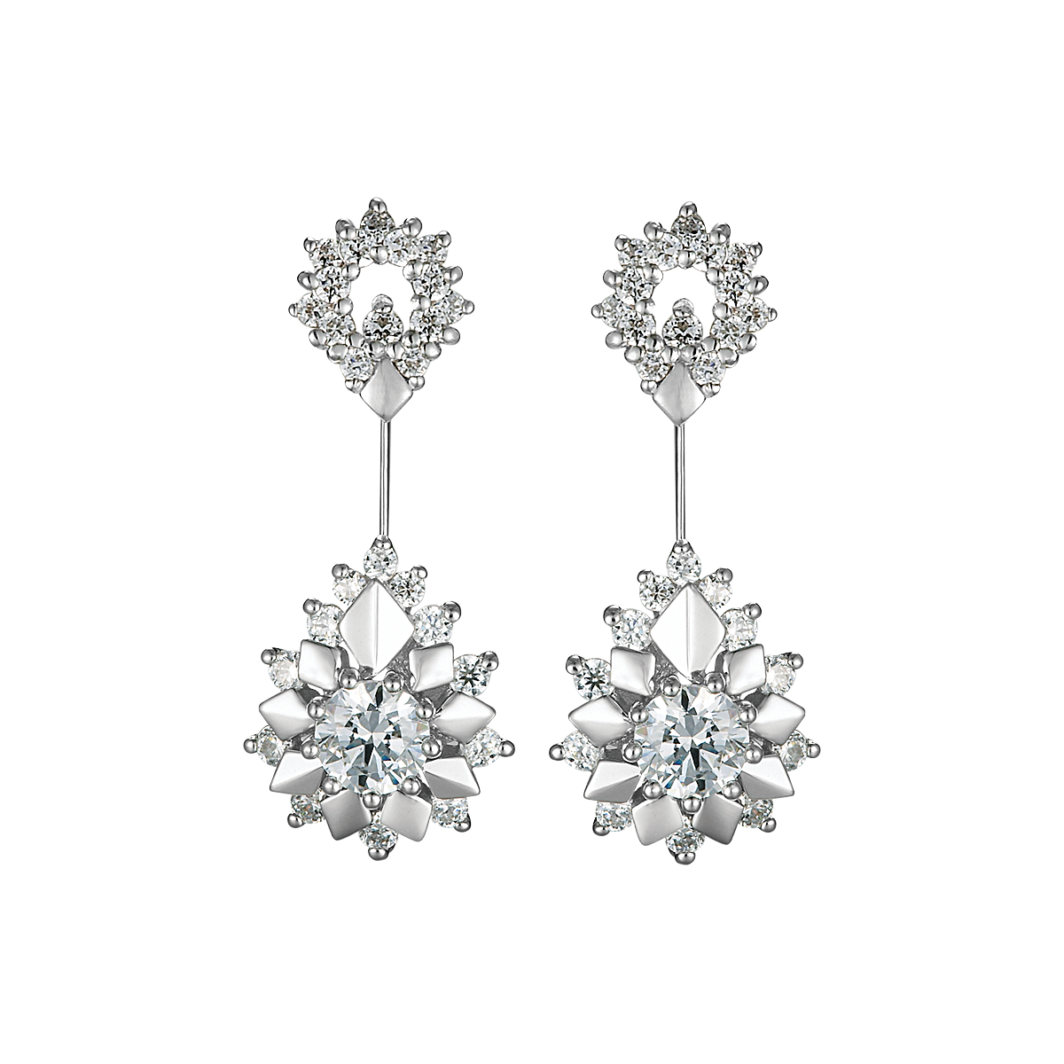 Hoa tai kim cương tấm vàng 14K Fetchingly N 2C GVER0085938