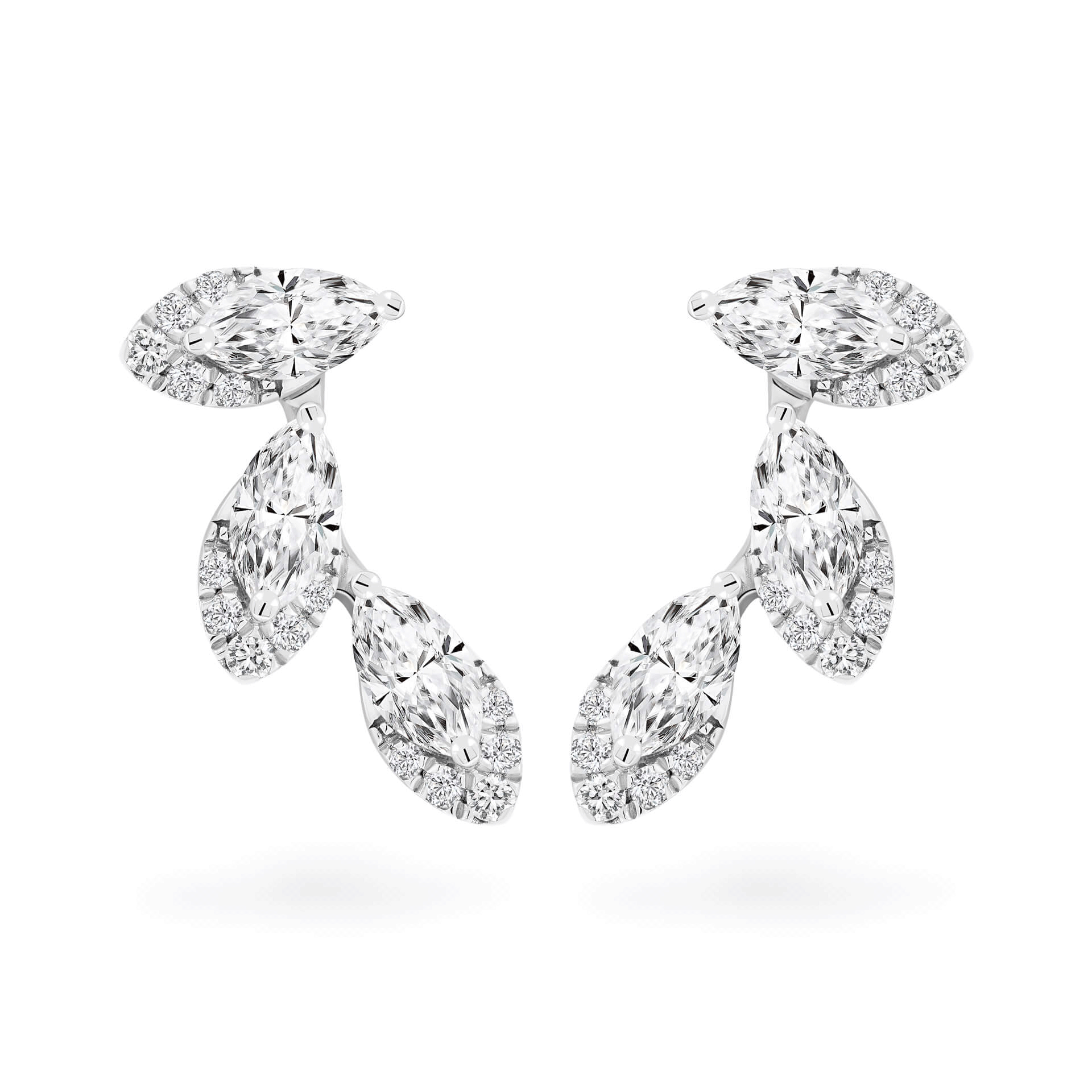 Hoa tai kim cương viên vàng 14K Jena A233 TD