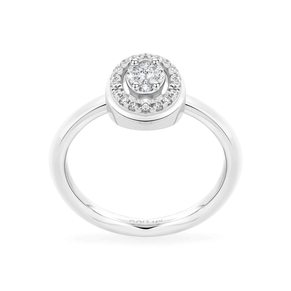 Nhẫn nữ kim cương viên vàng 14K Jena A073 TD