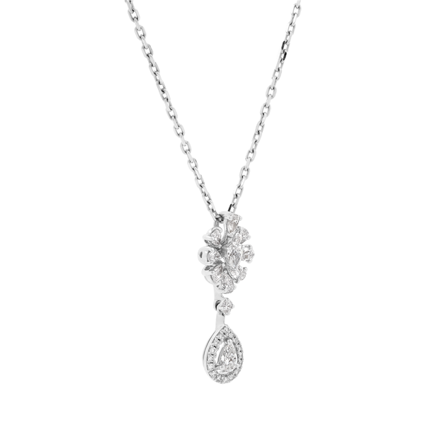 Dây liền mặt kim cương viên vàng 18K Jena A066 TD