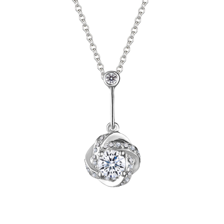 Mặt kim cương viên vàng 14K Hasmin GIA 2C GVPD0036281M