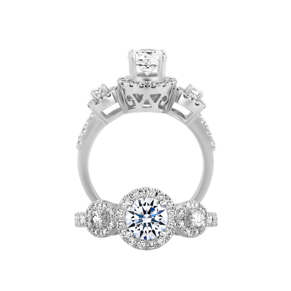 Nhẫn nữ kim cương tấm vàng 14K Quietly N 1CT GVRG0234652