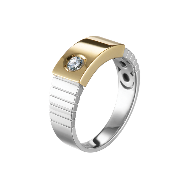 Nhẫn nam đính đá CZ vàng 10K Tollerante 5C WY