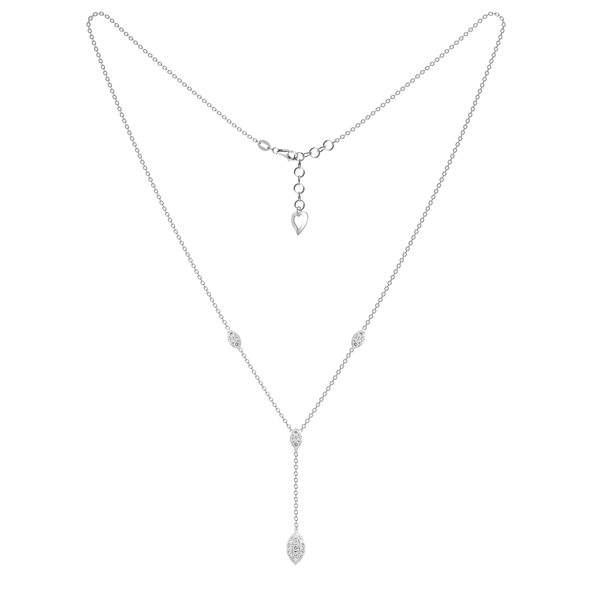 Dây liền mặt kim cương viên vàng 14K Yuri