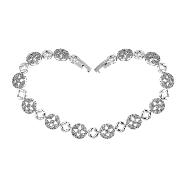 Lắc đính đá CZ vàng 14K Favorable