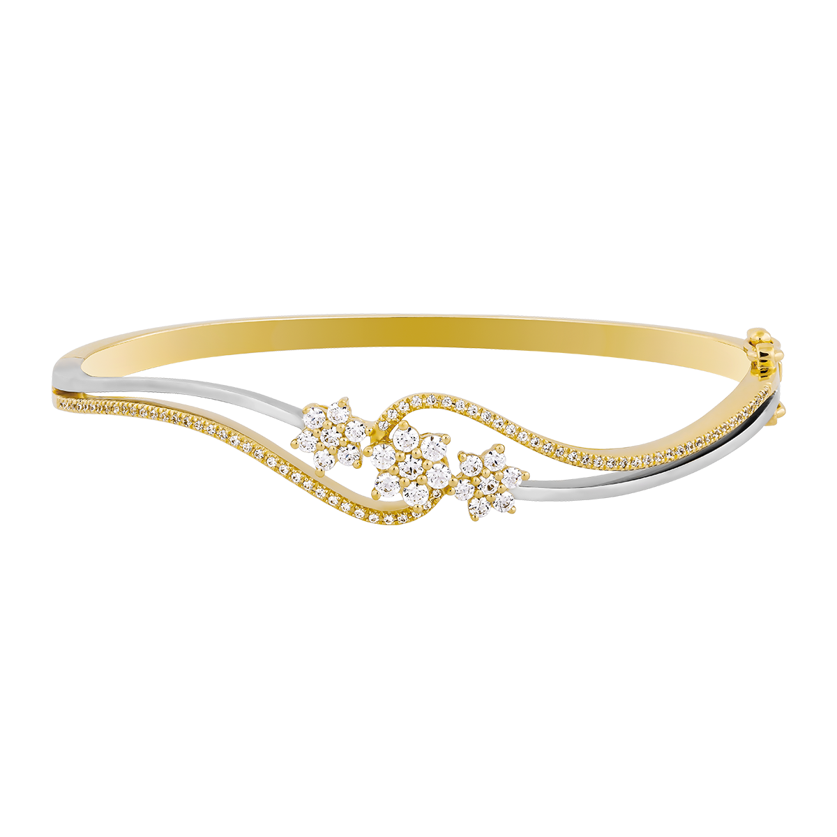 Vòng đeo tay đính đá CZ vàng 10K Chrysa NS