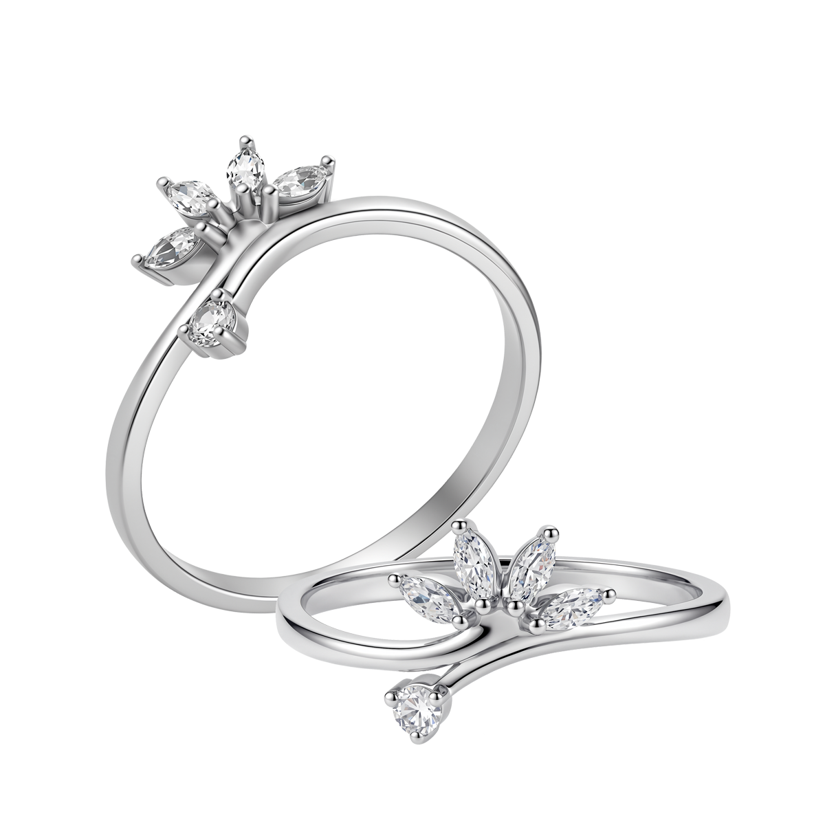 Nhẫn nữ đính đá CZ vàng 10K Sparkful