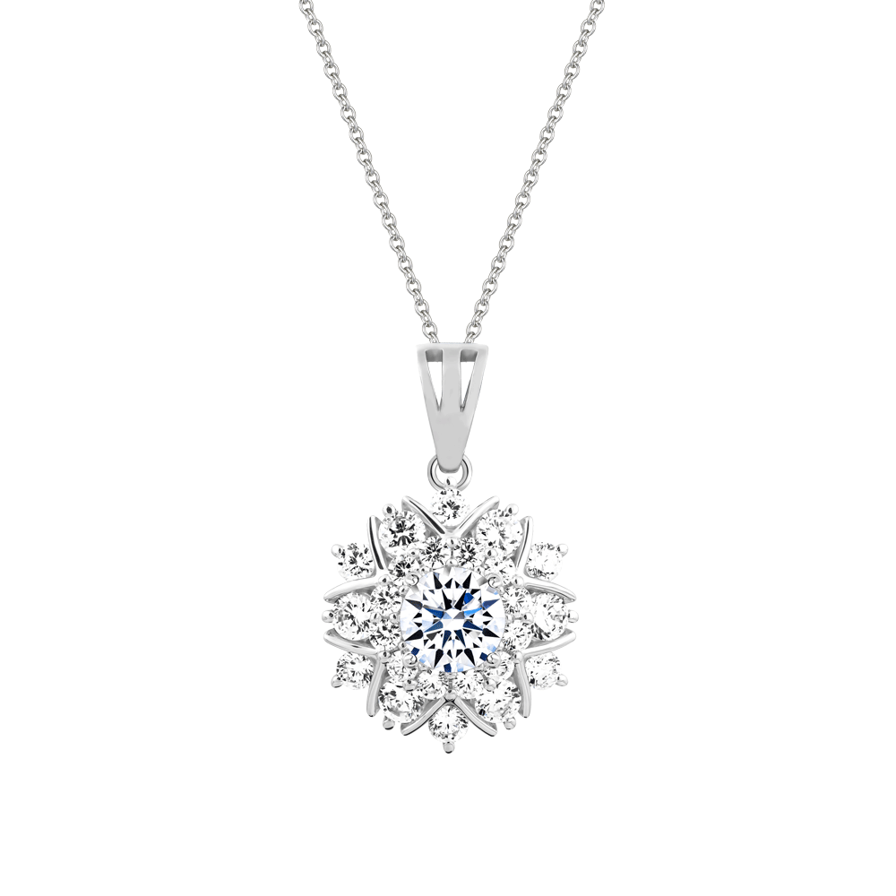 Mặt đính đá CZ vàng 10K Benaya N 1CT