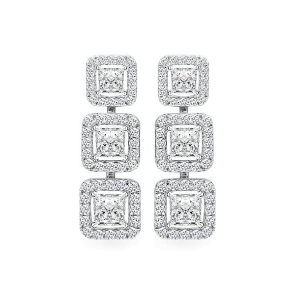 Hoa tai kim cương viên vàng 18K Jena A299 TD