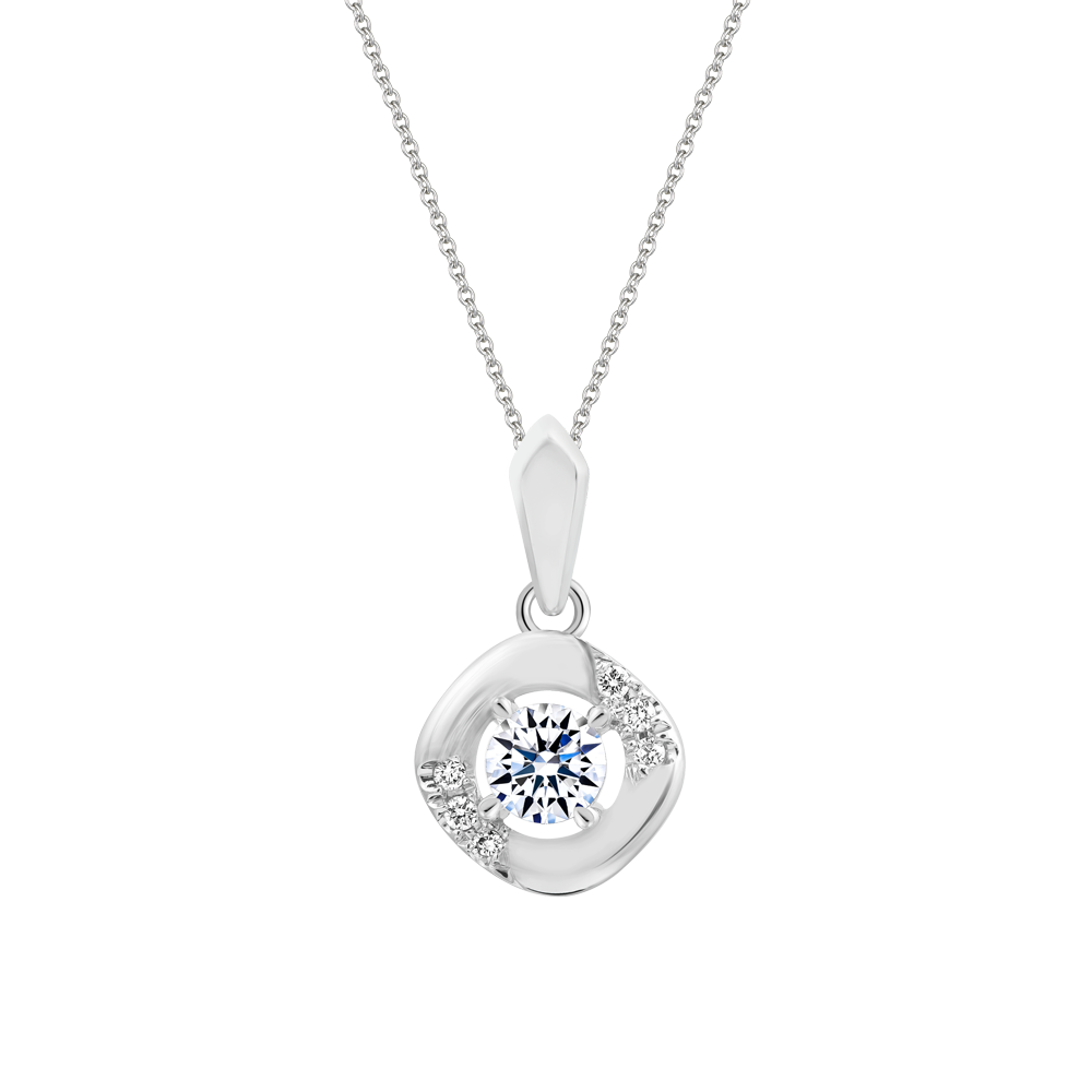 Mặt kim cương 8 Hearts & Arrows vàng 14K Hasinal H&A 2C GVPD0084564