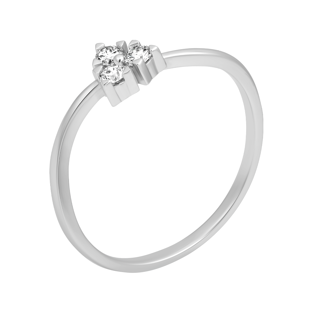 Nhẫn nữ kim cương viên vàng 14K Sunora