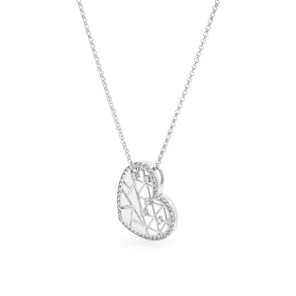 Dây liền mặt kim cương viên vàng 14K Jena A265 TD